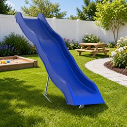 Blue Polypropylene Play Slide 210x40 cm - Safe and Fun