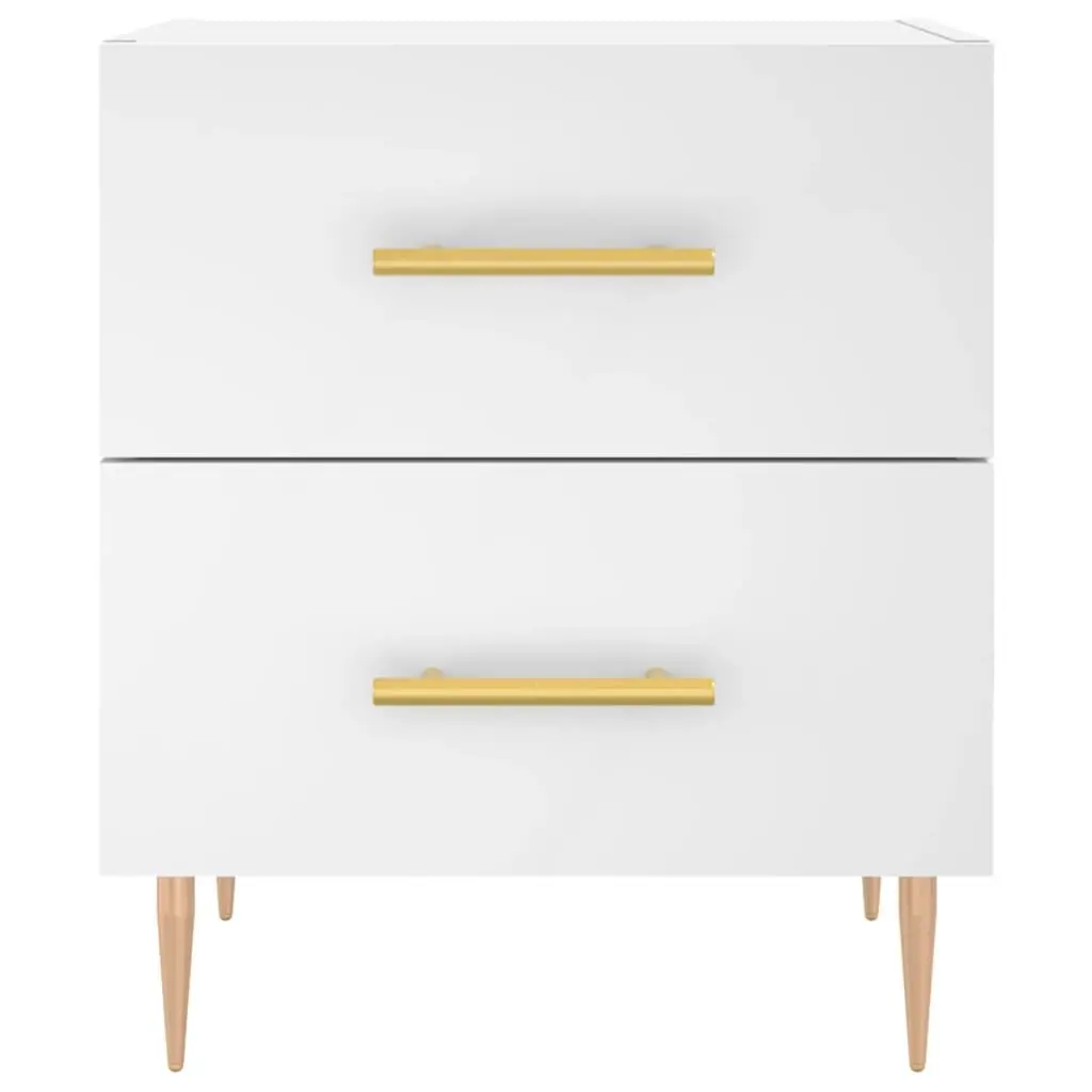 White Nightstand with Ample Storage
