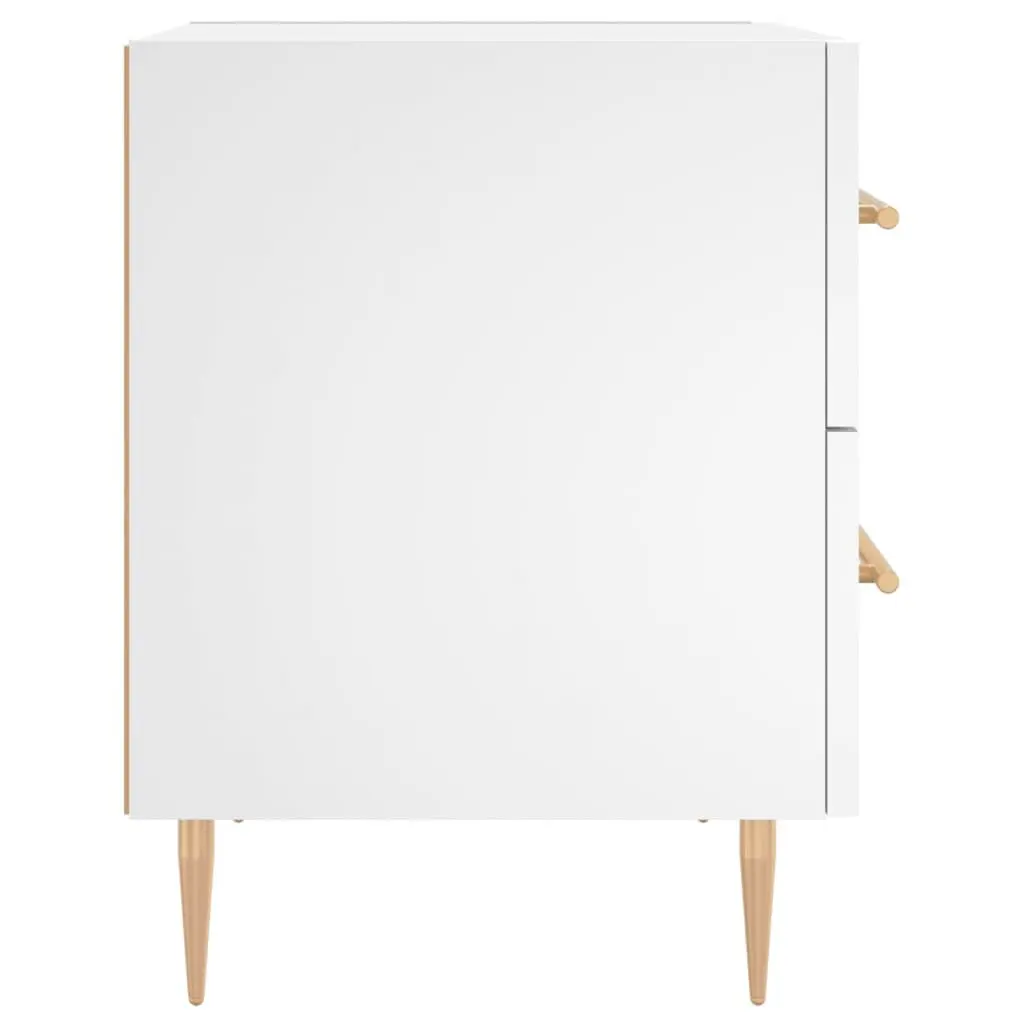 White Nightstand with Ample Storage