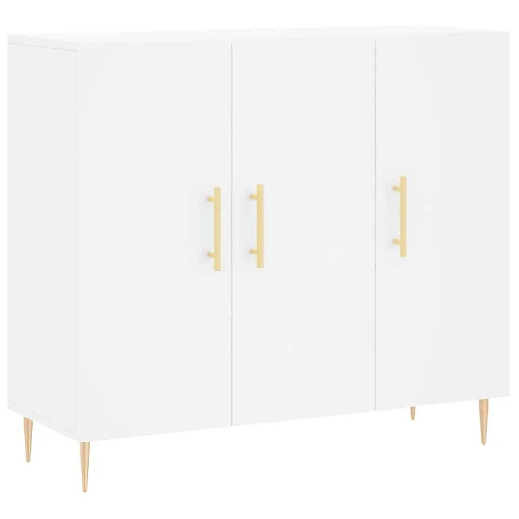 White Sideboard 90x34x80 cm for Organizing