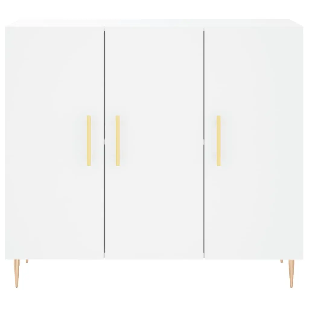 White Sideboard 90x34x80 cm for Organizing