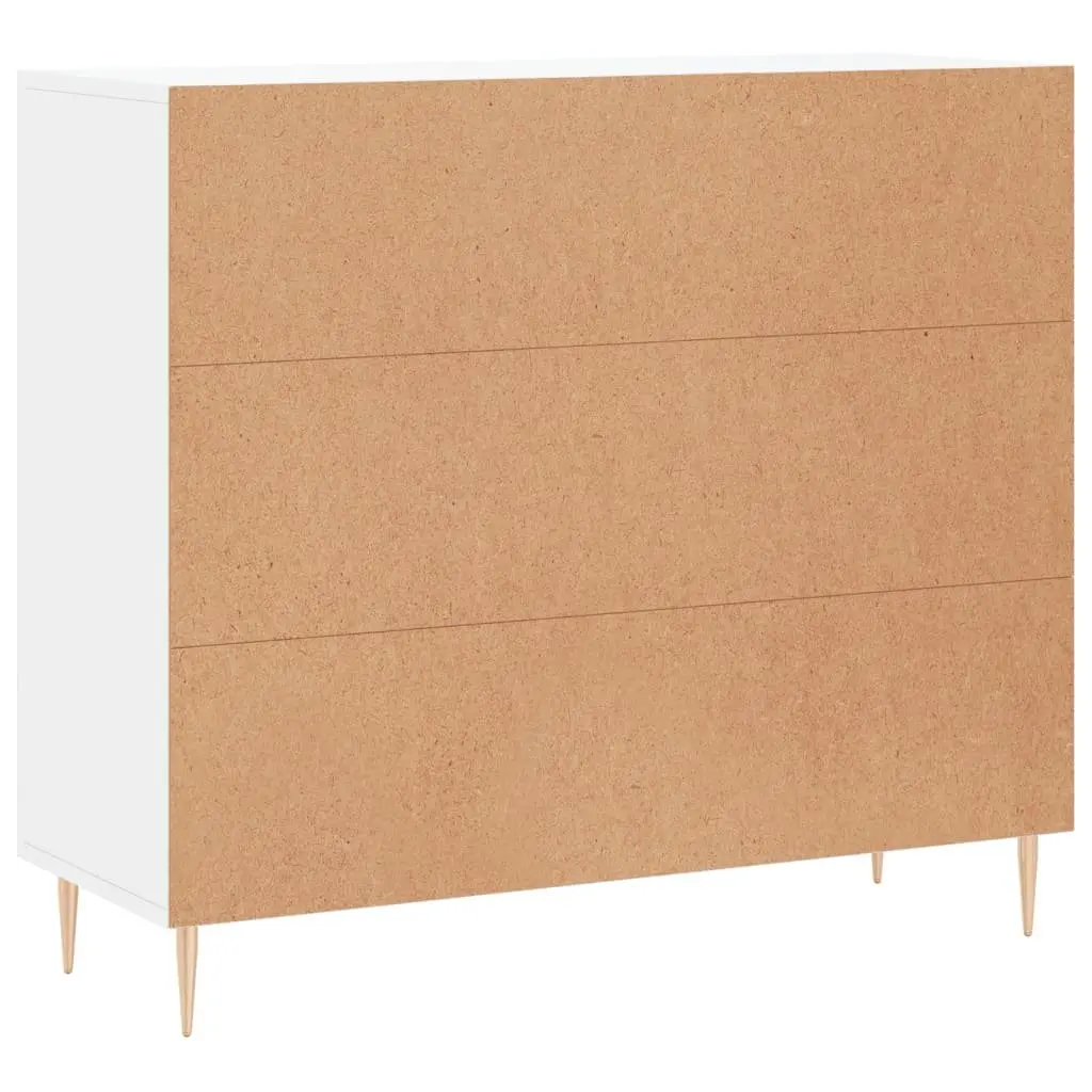 White Sideboard 90x34x80 cm for Organizing