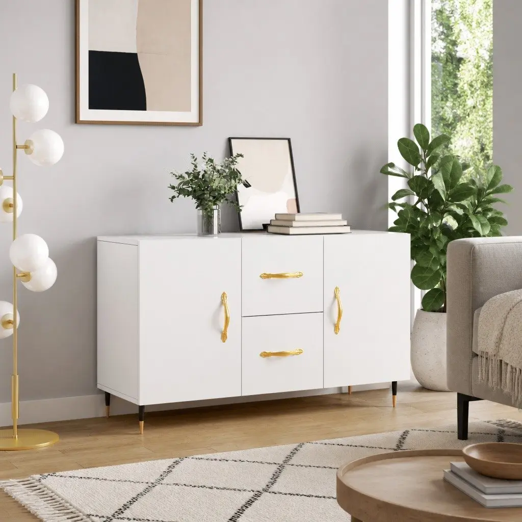 Sideboard Storage Cabinet Engineered Wood Buffet 100 x 36 x 60 cm White