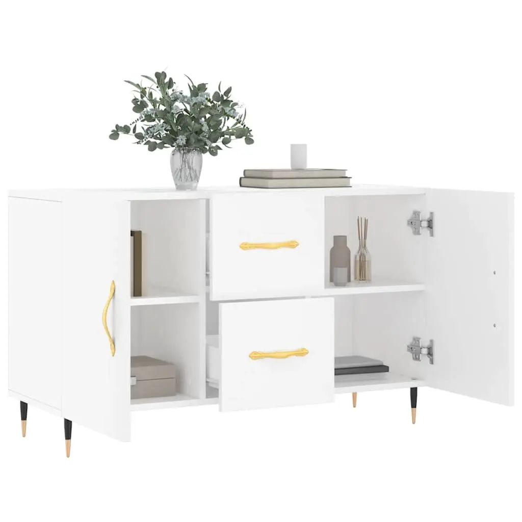 Sideboard Storage Cabinet Engineered Wood Buffet 100 x 36 x 60 cm White