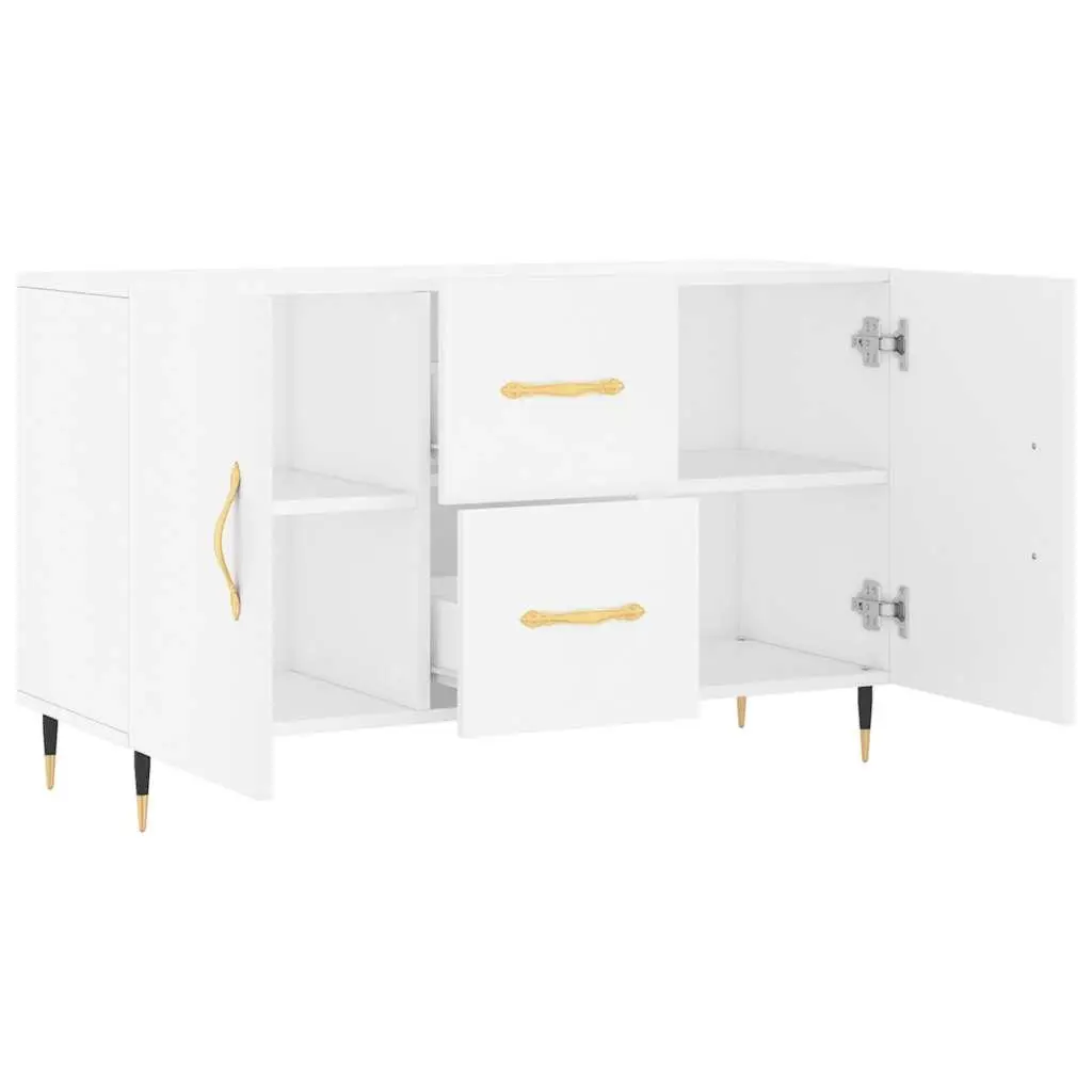 Sideboard Storage Cabinet Engineered Wood Buffet 100 x 36 x 60 cm White