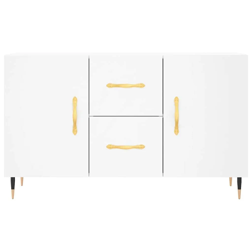 Sideboard Storage Cabinet Engineered Wood Buffet 100 x 36 x 60 cm White