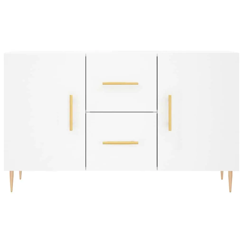 Sideboard Modern Storage Cabinet 100x36x60cm White Engineered Wood