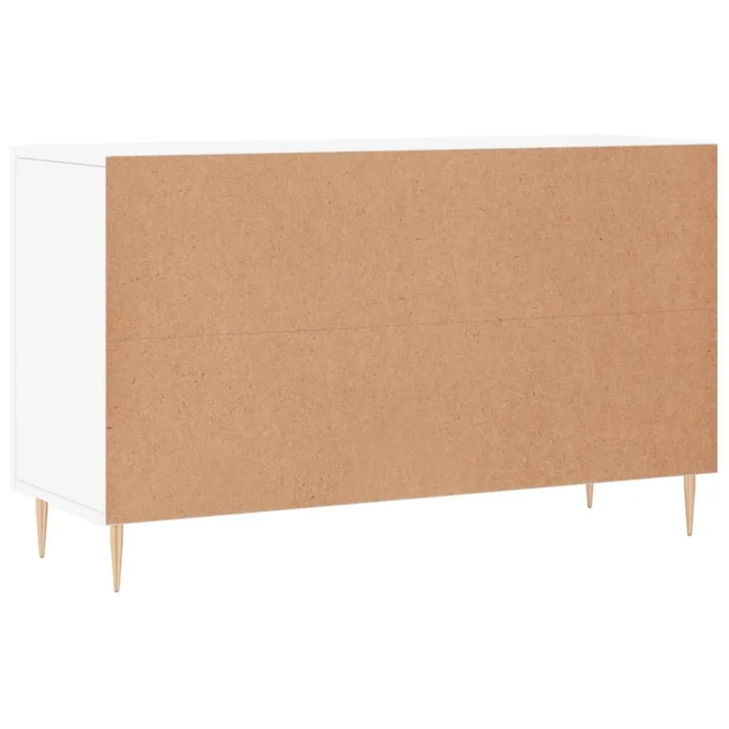 Sideboard Modern Storage Cabinet 100x36x60cm White Engineered Wood