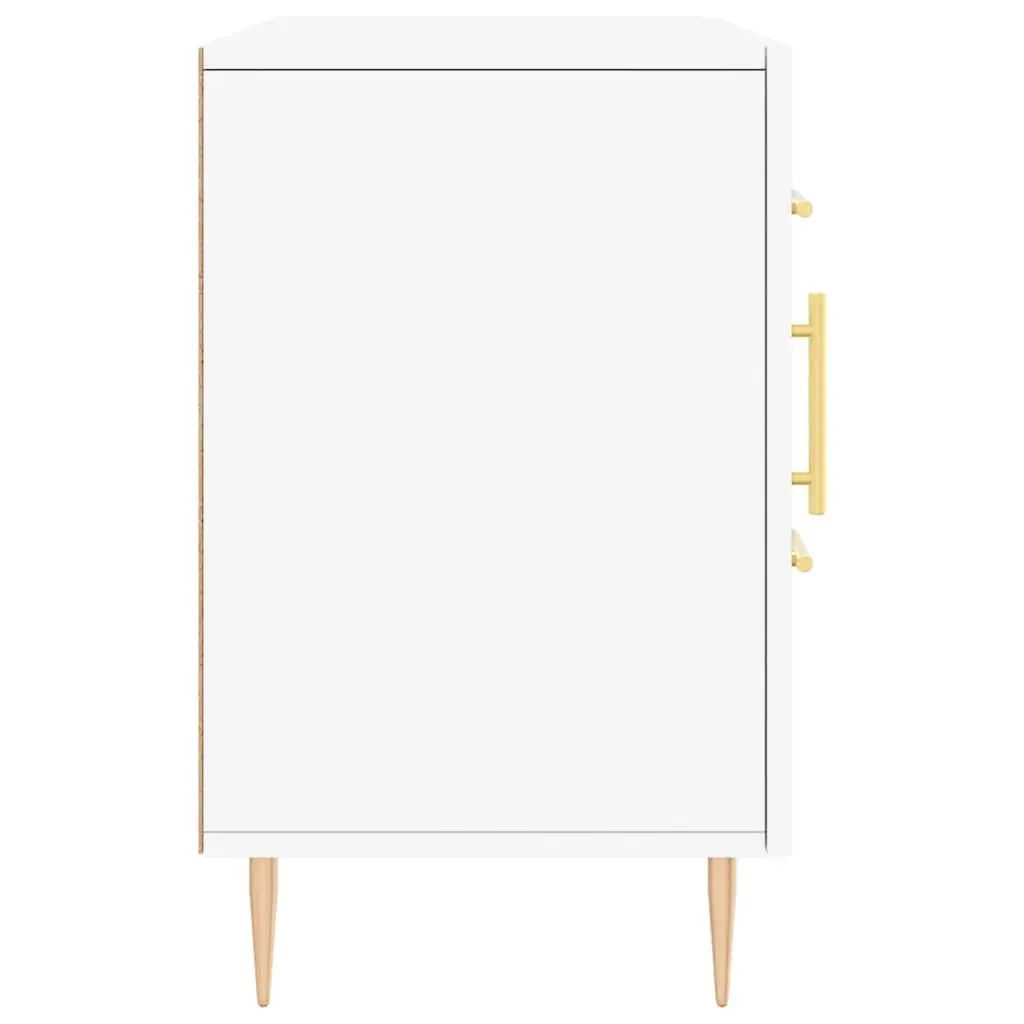 Sideboard Modern Storage Cabinet 100x36x60cm White Engineered Wood