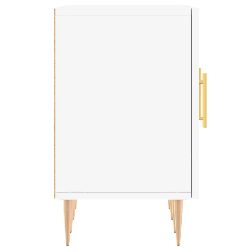 TV Cabinet White Storage Unit Media Stand 150x30x50cm