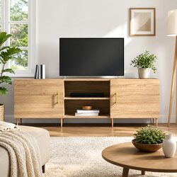 Durable Sonoma Oak Brown TV Cabinet for Everyday Use