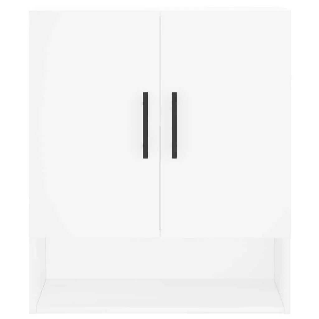 Wall Cabinet Storage Floating Shelving 60x31x70cm White Engineered Wood