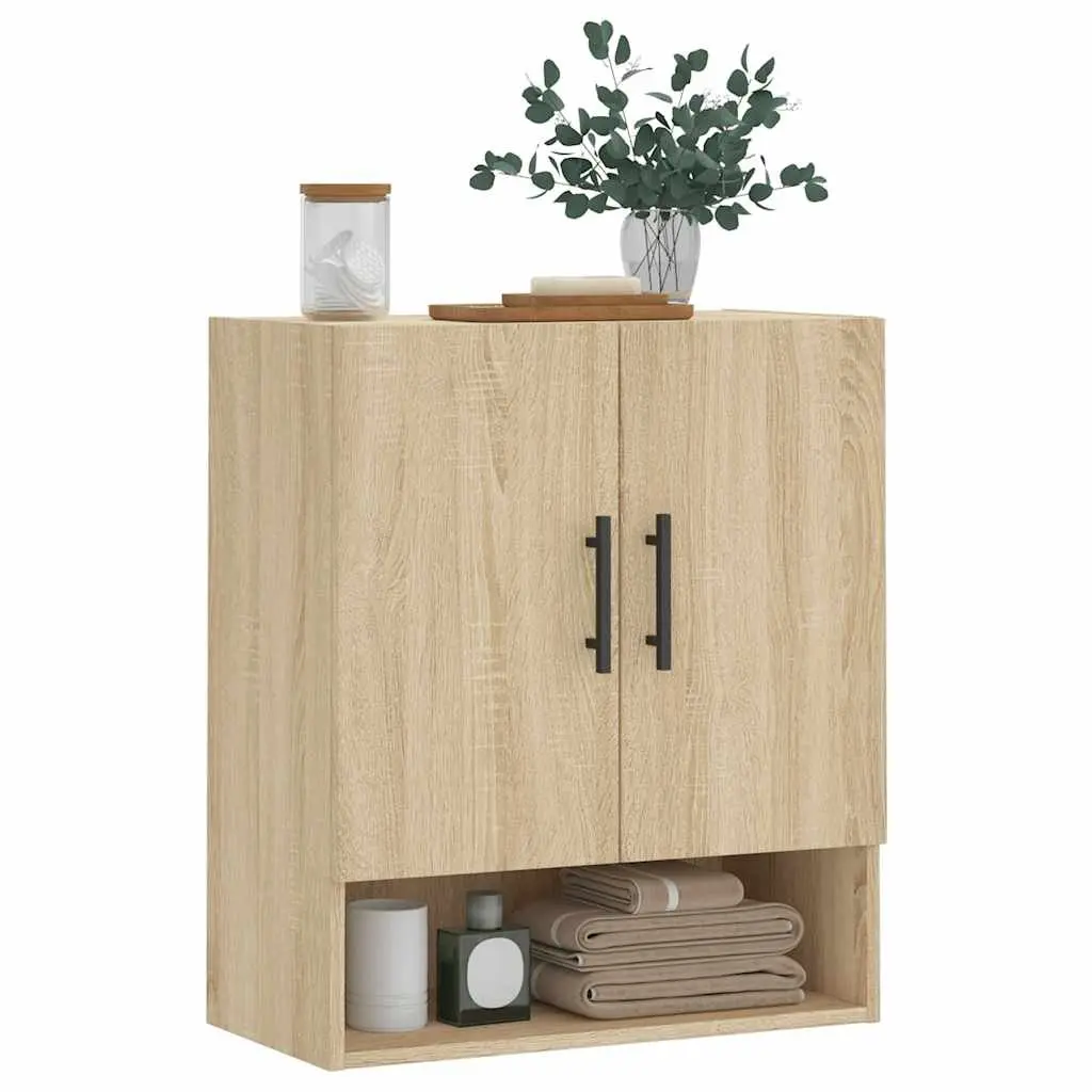 Wall Cabinet Storage 60x31x70 cm Brown Engineered Wood