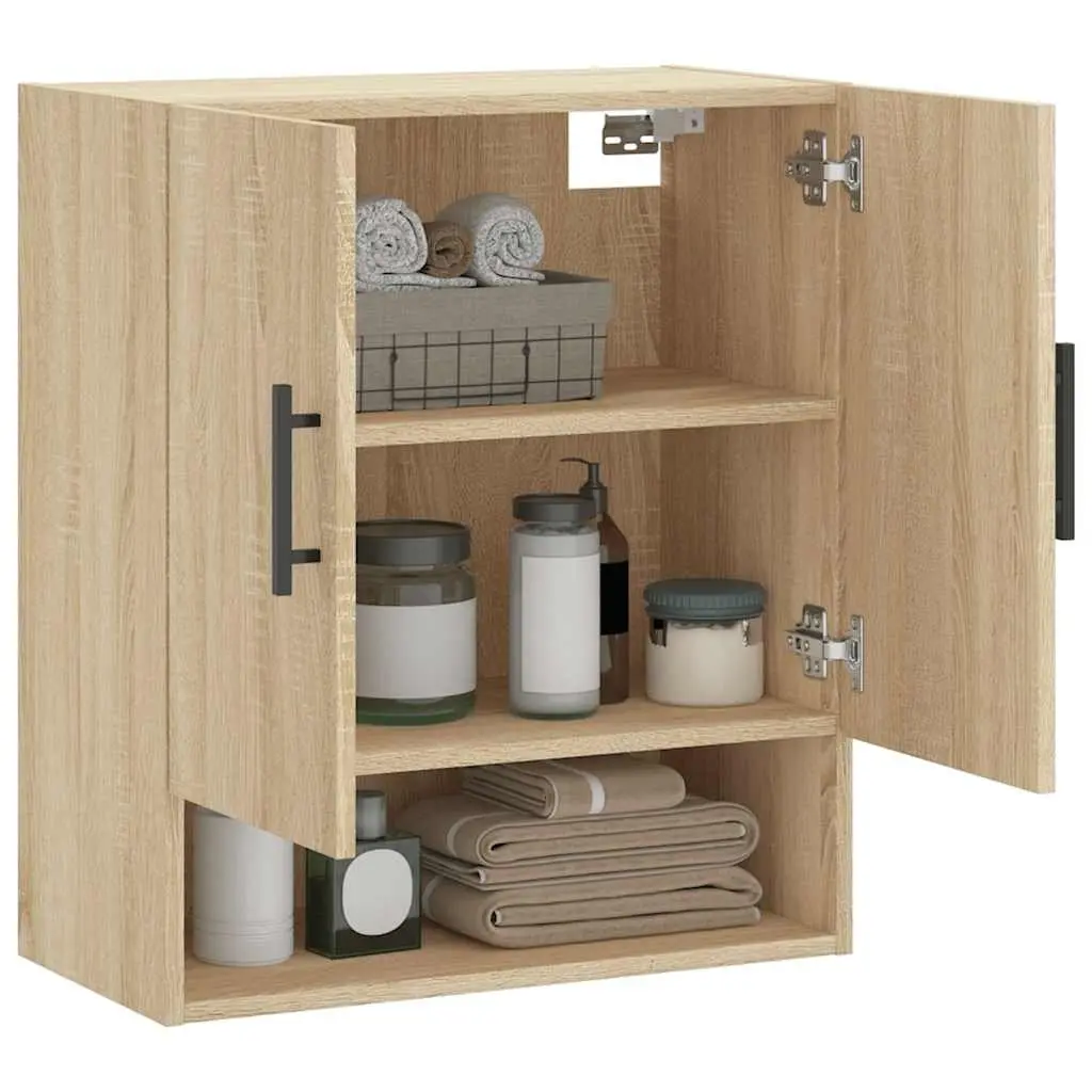 Wall Cabinet Storage 60x31x70 cm Brown Engineered Wood