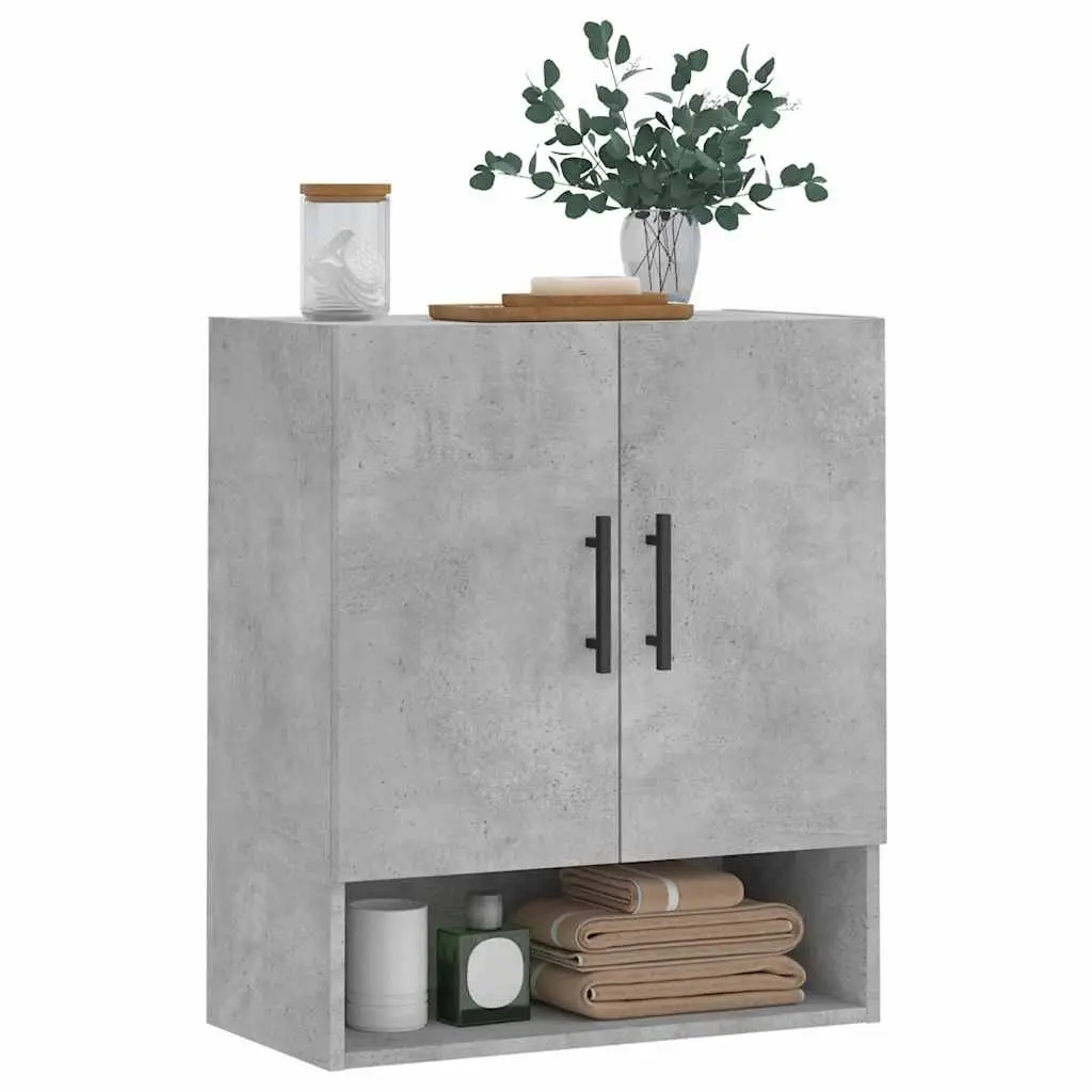 Wall Storage Cabinet Grey 60x31x70 cm Engineered Wood Home