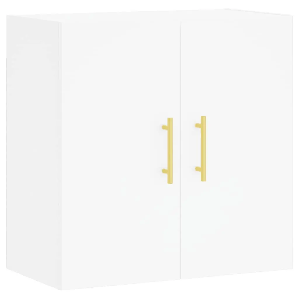 Floating Storage Cabinet White 60x31x60cm Wall Mounted Organiser for Home
