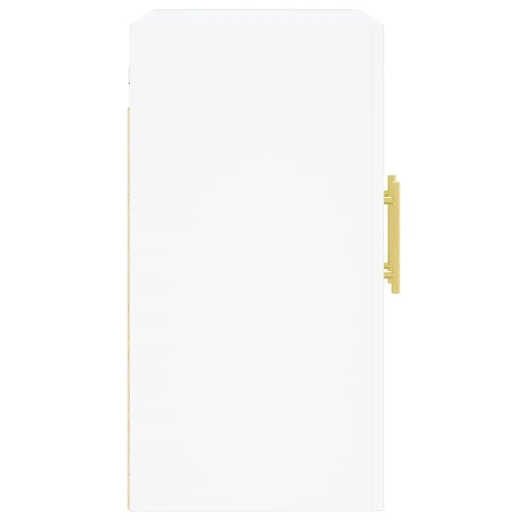 Floating Storage Cabinet White 60x31x60cm Wall Mounted Organiser for Home
