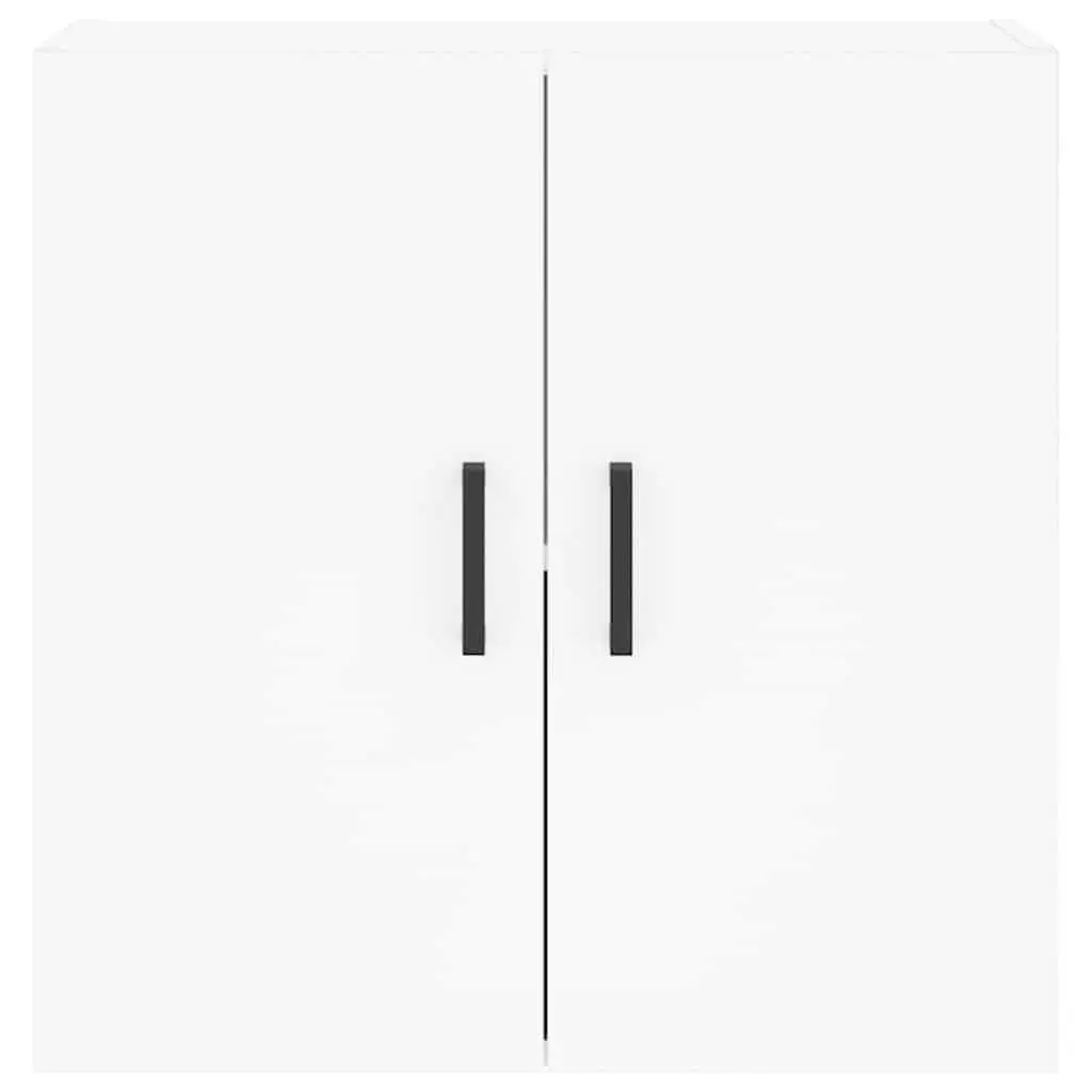Wall Cabinet White Floating Storage Engineered Wood 60x31x60 cm