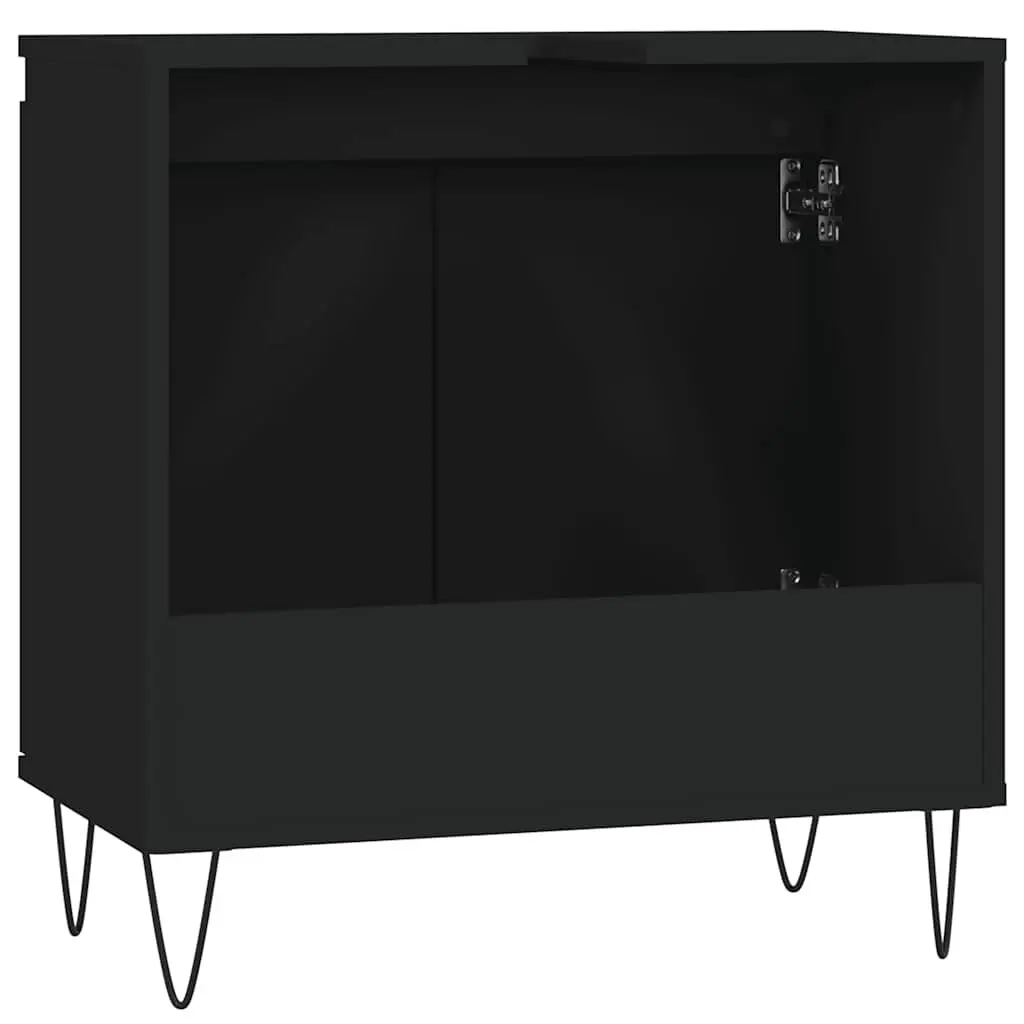 Black Bathroom Cabinet with Ample Storage