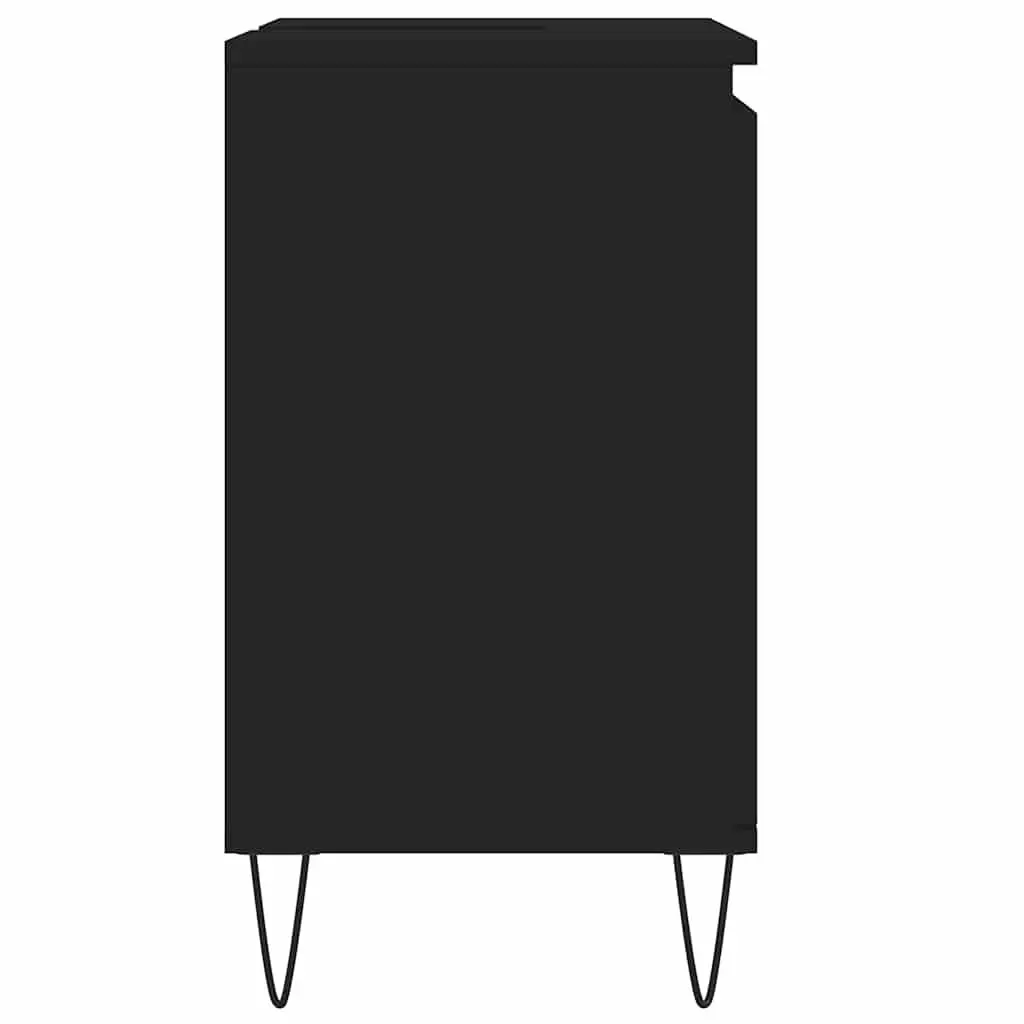 Black Bathroom Cabinet with Ample Storage