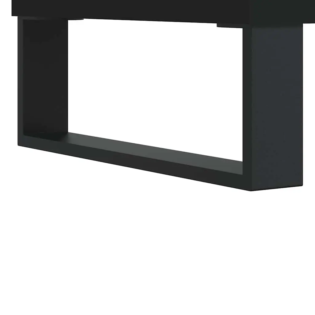 Bathroom Cabinet Storage 58x33x60 cm Black Engineered Wood
