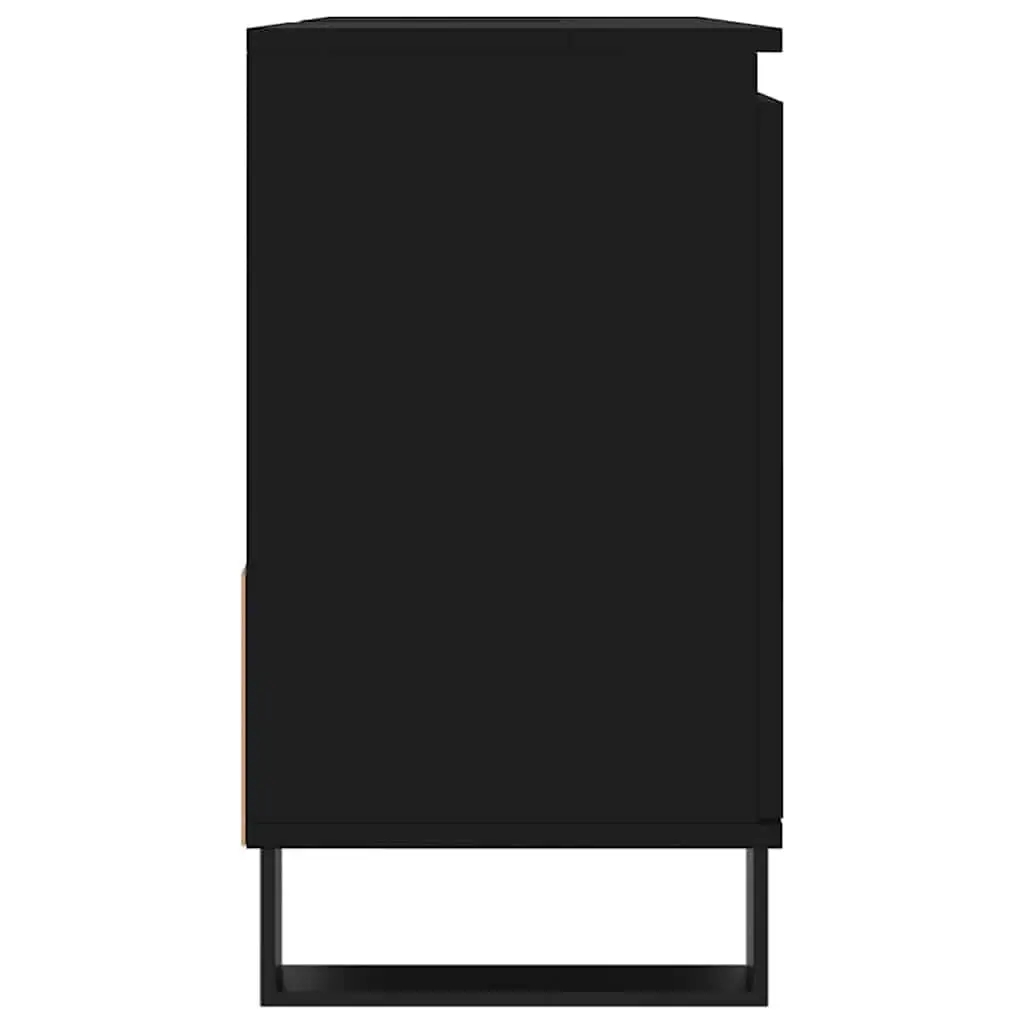 Black Bathroom Cabinet with Storage Solutions