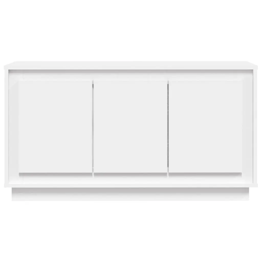 White Sideboard 6 Compartment Storage