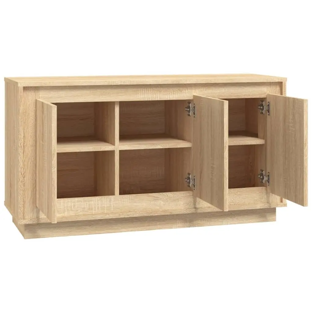 Sideboard Storage Cabinet 102x35x55cm Brown Engineered Wood
