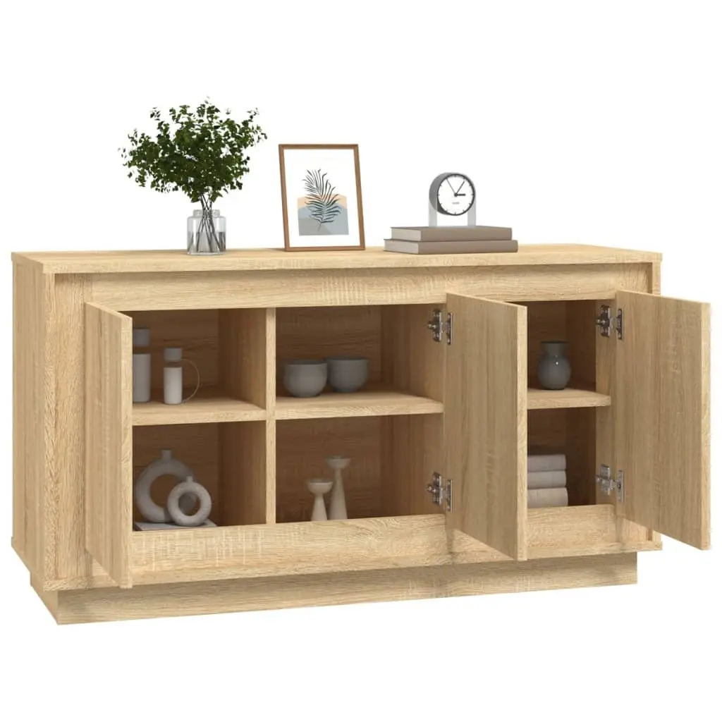 Sideboard Storage Cabinet 102x35x55cm Brown Engineered Wood