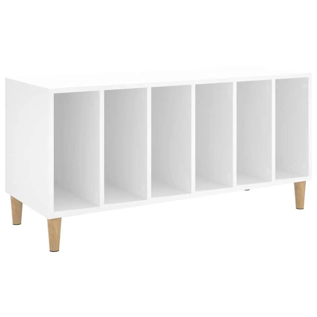 Record Storage Cabinet Vinyl LP Organizer 100 x 38 x 48 cm White