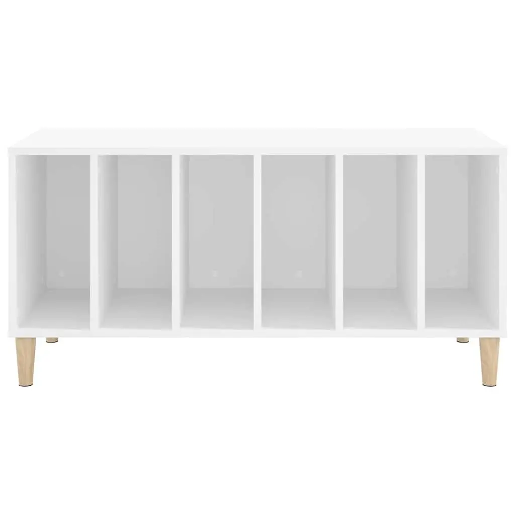 Record Storage Cabinet Vinyl LP Organizer 100 x 38 x 48 cm White