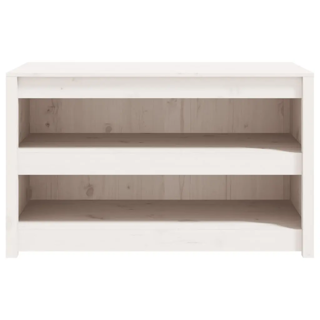 Outdoor Kitchen Cabinet Storage Solid Pine Wood White 106W x 55D x 64H cm