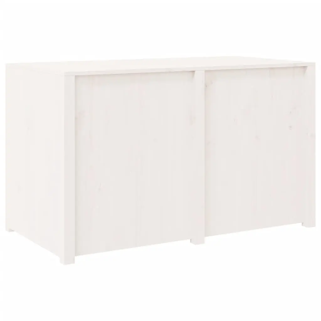 Outdoor Kitchen Cabinet Storage Solid Pine Wood White 106W x 55D x 64H cm