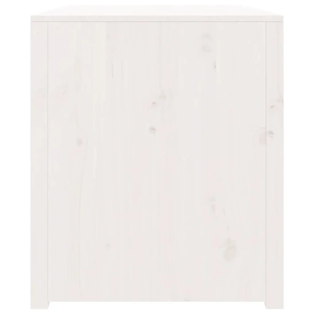 Outdoor Kitchen Cabinet Storage Solid Pine Wood White 106W x 55D x 64H cm