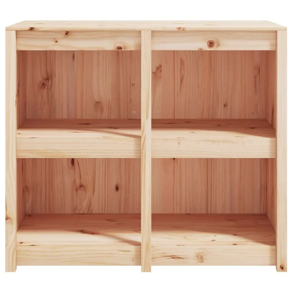Outdoor Kitchen Cabinet Brown Solid Pine Wood Storage Furniture 106x55x92 cm