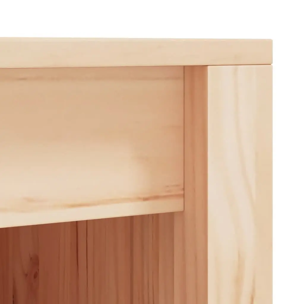 Outdoor Kitchen Cabinet Brown Solid Pine Wood Storage Furniture 106x55x92 cm