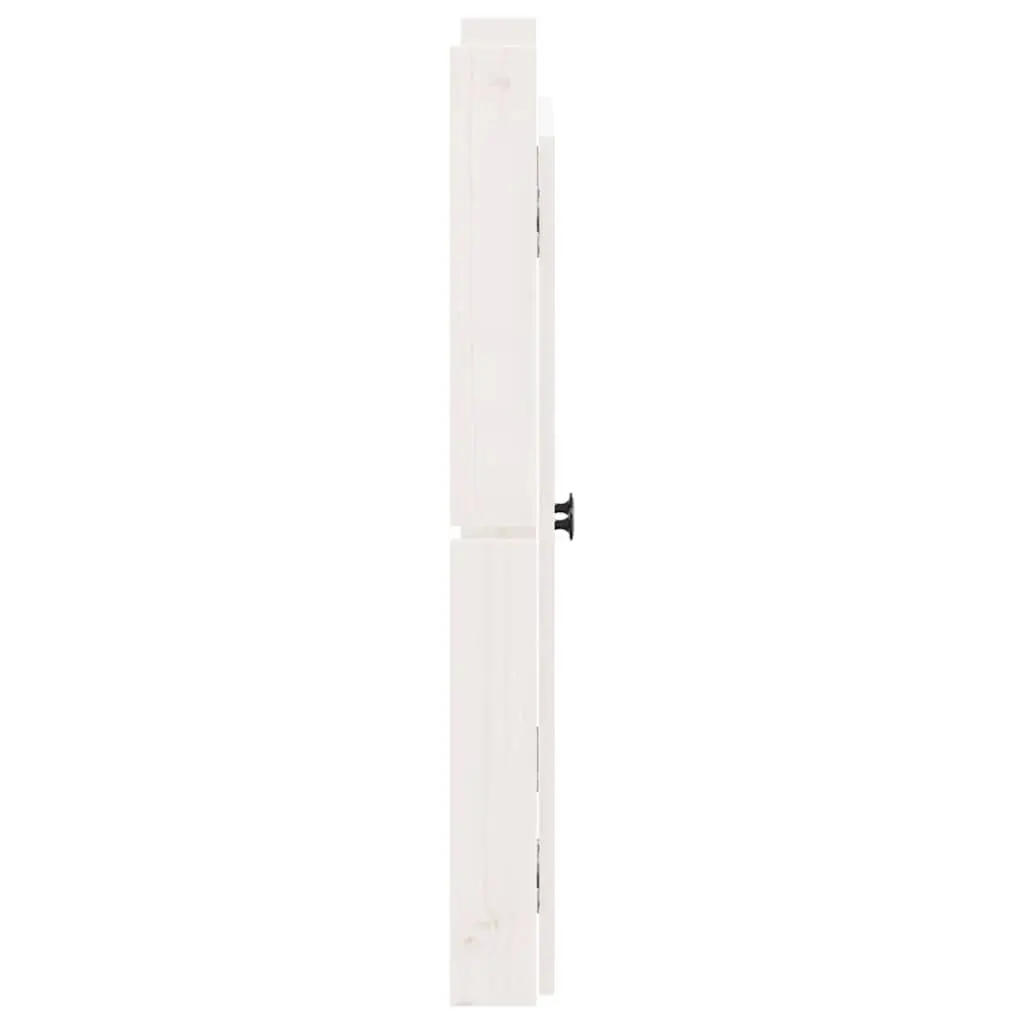 Outdoor Kitchen Cabinet Doors White Solid Pine Wood 50x9x82cm Pair Flush Mount