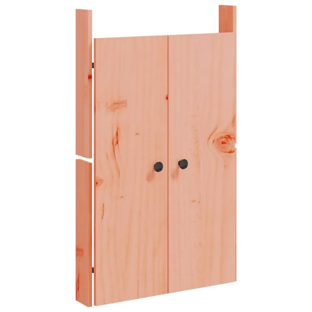 Solid Wood Outdoor Kitchen Cabinet Door Douglas Brown 82cm x 50cm Flush Mount