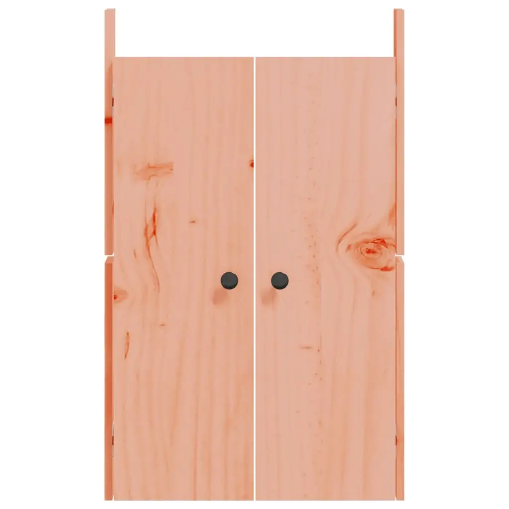 Solid Wood Outdoor Kitchen Cabinet Door Douglas Brown 82cm x 50cm Flush Mount