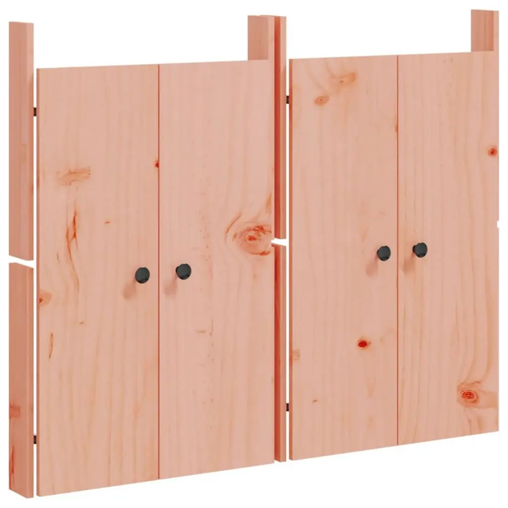 Outdoor Kitchen Cabinet Doors Solid Wood Douglas 50x9x82cm Brown 2pcs