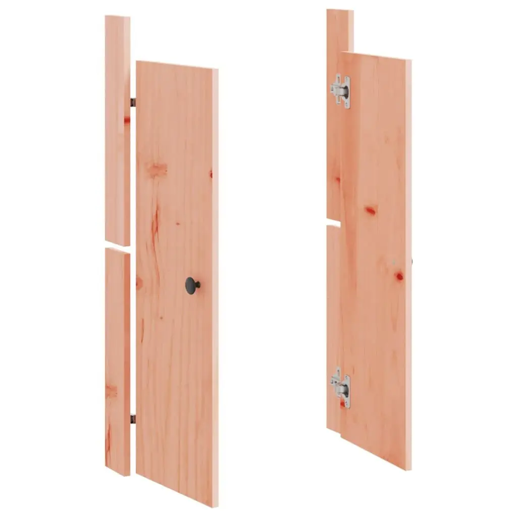 Outdoor Kitchen Cabinet Doors Solid Wood Douglas 50x9x82cm Brown 2pcs