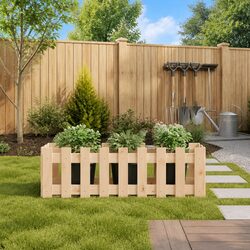 A Reliable Raised Garden Bed Made from Pine Wood