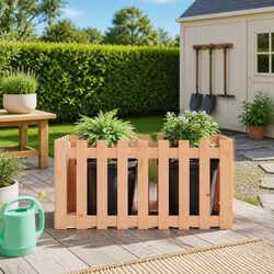 Reliable Wooden Planter Box 100x50x50 cm for Outdoors
