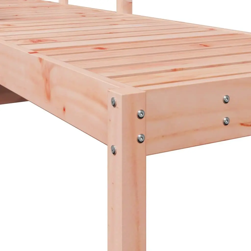 Wooden Sun Lounger with Adjustable Backrest