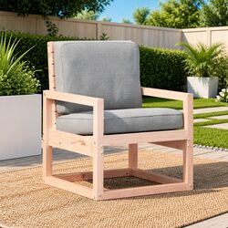 Comfortable Solid Wood Garden Chair for Outdoor Use