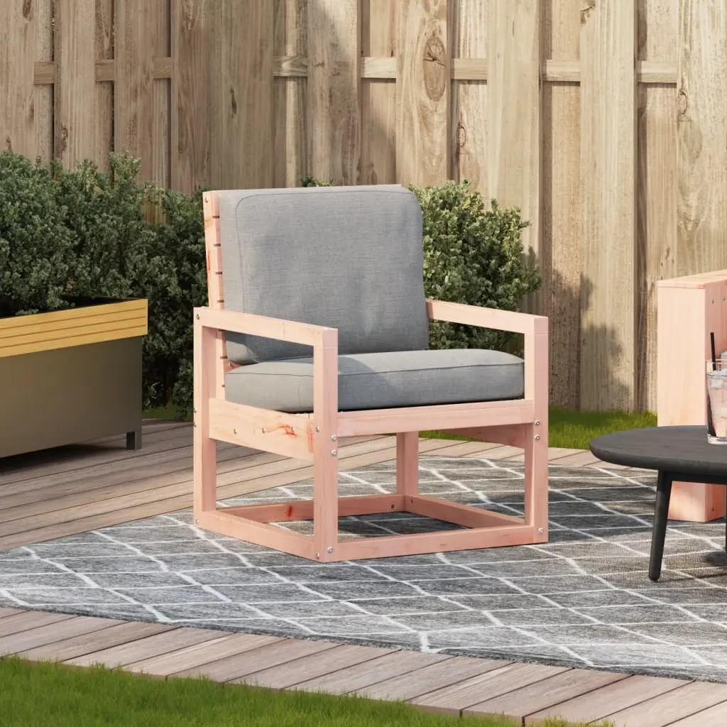 Outdoor Garden Chair Solid Wood Armrest Backrest Brown 57.5x63x76cm Patio