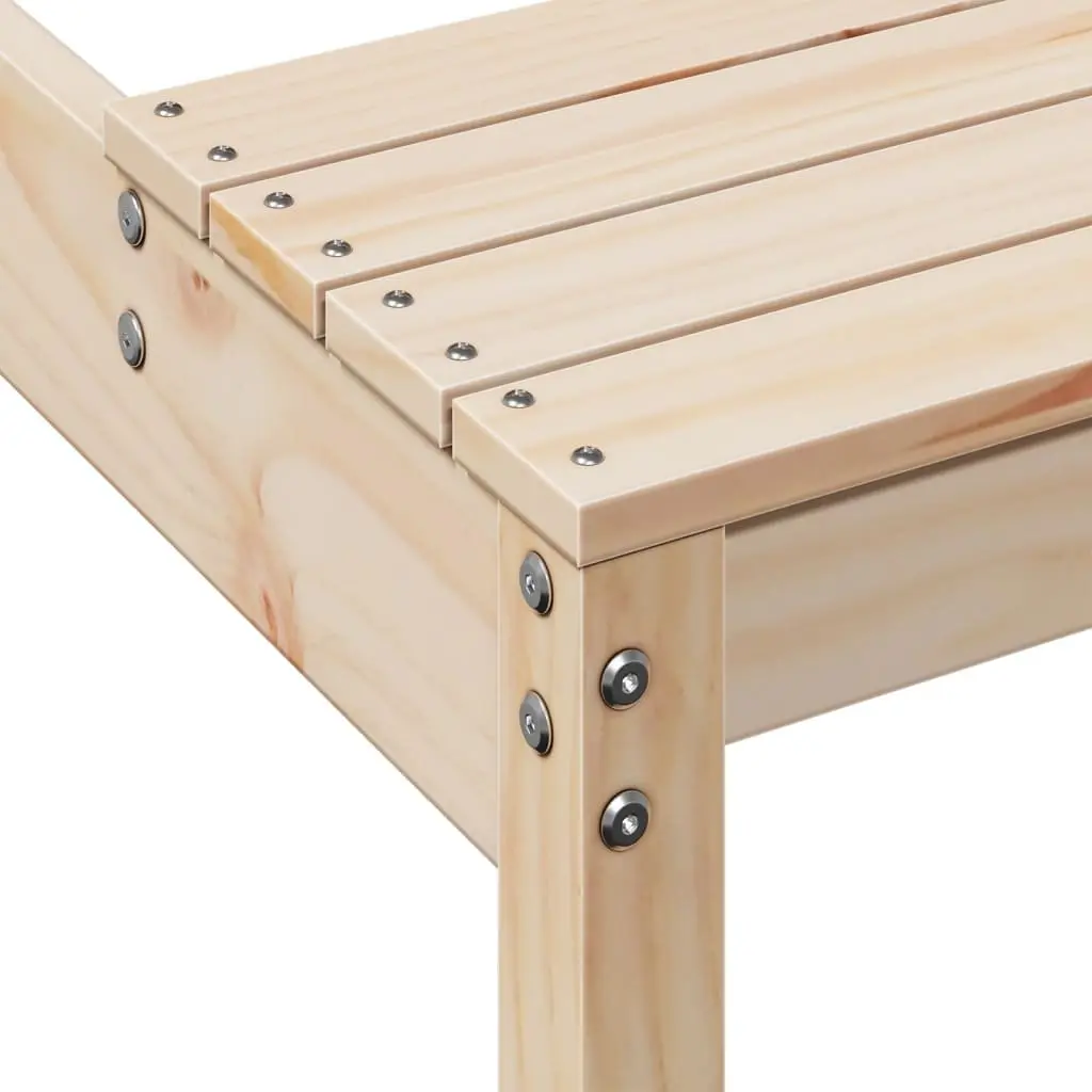 Solid Pine Picnic Table for Outdoor Dining 160x134x75 cm