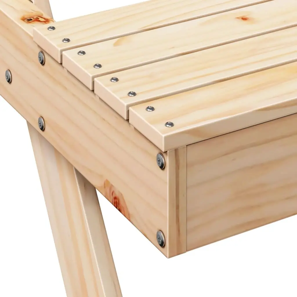 Solid Wood Picnic Table 105x134x75 cm for Outdoor Fun