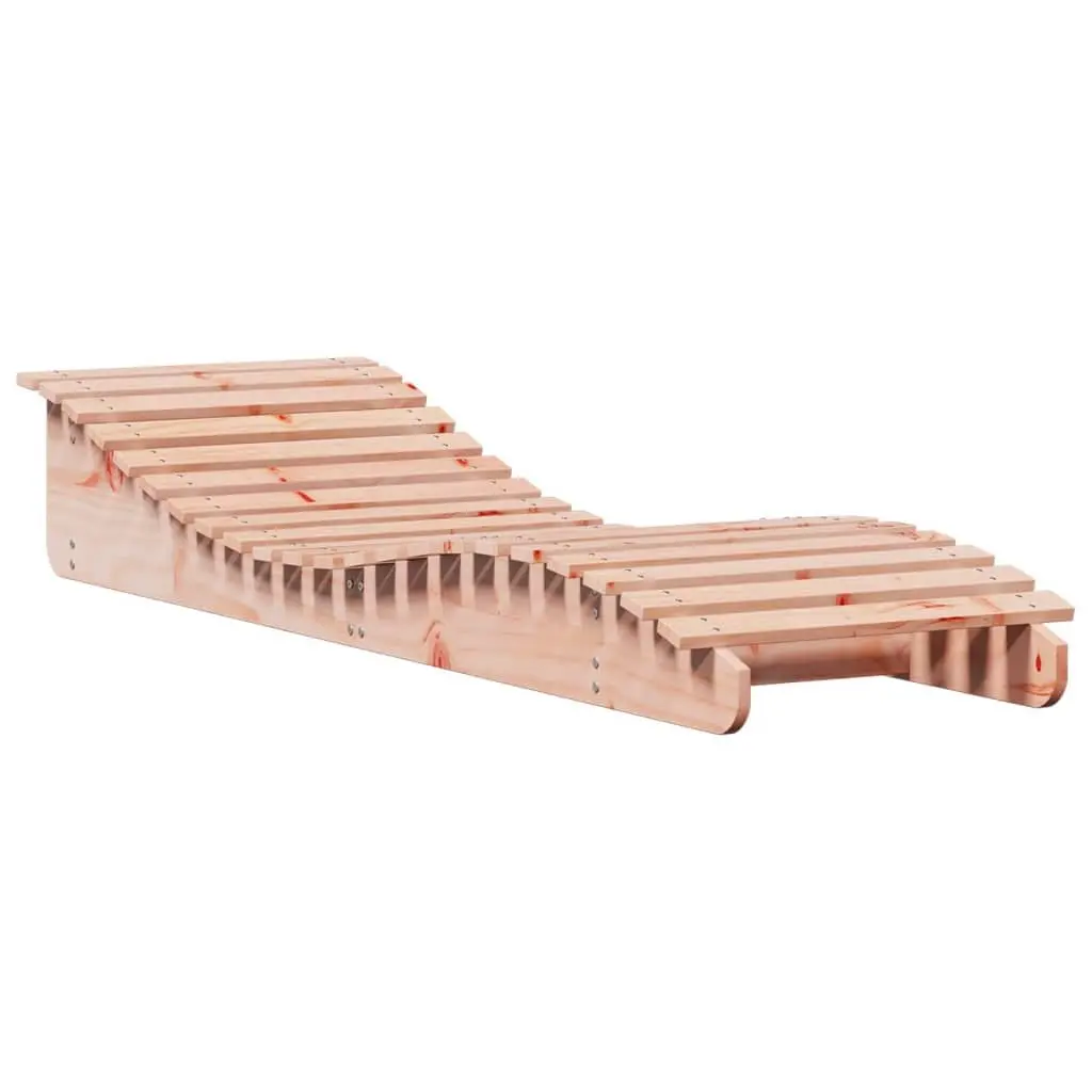 Wooden Sun Lounger Outdoor Lounge Chair 205x60x31.5cm Brown
