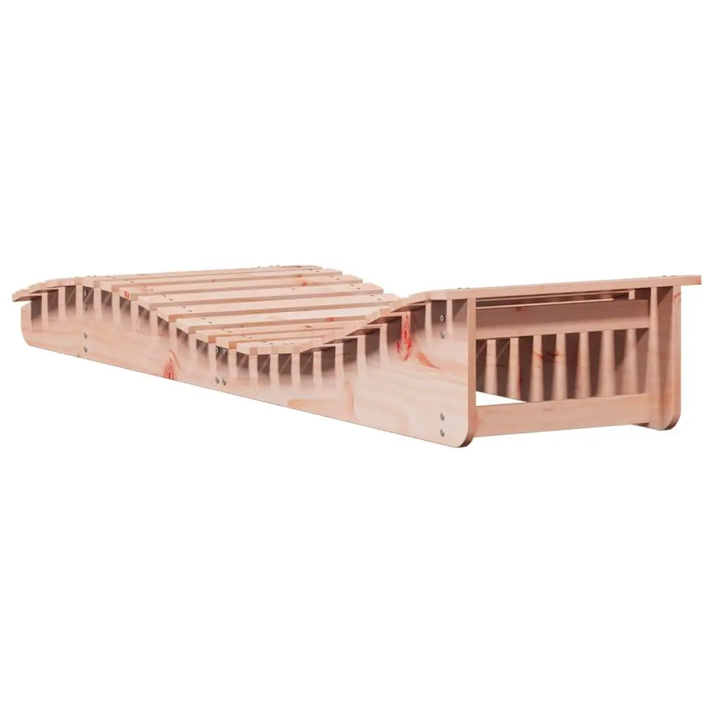 Wooden Sun Lounger Outdoor Lounge Chair 205x60x31.5cm Brown